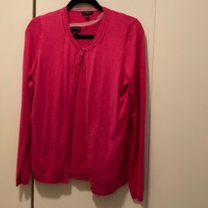 Talbots sz L pink sweater set. Really cute and comfortable